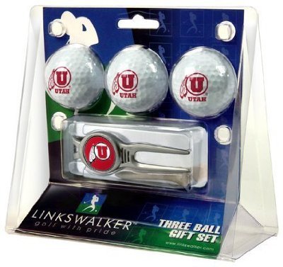 Utah Runnin' Utes 3 Golf Ball Gift Pack W/ Kool Tool Ncaa College Athletics