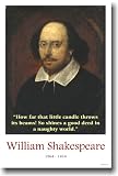 William Shakespeare - So Shines a Good Deed - Famous Person Classroom Poster