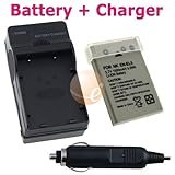 Nikon EN-EL5 / ENEL5 / CP1 Li-Ion Battery + Battery Charger with Car Adapte ....