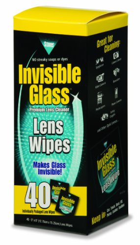 Stoner 90101 Invisible Glass Lens Wipe - Pack of 40