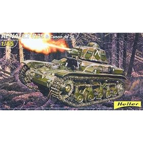 Heller - 81133 - Construction Et Maquettes - Renault R 35 & Canon De 25 - Echelle 1/35�me