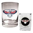 Atlanta Hawks Rocks Glass & Square Shot Glass Set - Primary Logo NBA Basketball