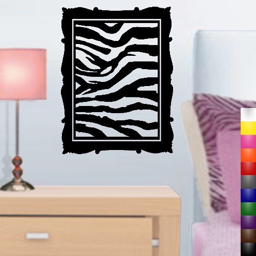 Zebra Print Panels Vinyl Wall Art Decal Sticker Decor