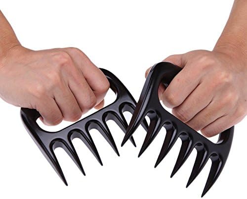 Pulled Pork Shredder Claws, Angozo Meat Claws BBQ Meat Handler Forks - Shredding Handling &amp; Carving Food