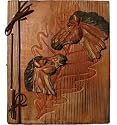 Horse Wood-Carved Rustic Photo Album 5x7