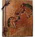 Decorative Rustic Wood Carved Horse Design Picture Photo Album 5X7