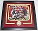 Larry Johnson Framed Autographed/Hand Signed Kansas City Chiefs 8x10 Action Photo with Team Medallio