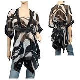 Sheer Empire Waist Layer Kimono Style Plus Size Top