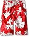 Kanu Surf Boys' Zipline Quick Dry UPF 50+ Beach Swim Trunk, Voyage Red, 14/16
