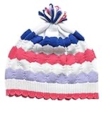 (コ-ランド) Co-land ベビー帽子 新生児ハット ニット帽子 子供用キャップ カラフル 冬防寒 赤ちゃん キッズ帽子 幼児 女の子 お出かけ ホワイト XL