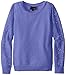 Dream Star Big Girls' Pullover Lace Sweatshirt