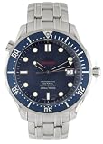 Omega Seamaster James Bond Chronometer Steel Blue Mens Watch 2220.80
