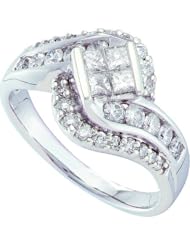 1.00CTW DIAMOND LADIES INVISIBLE SET RING