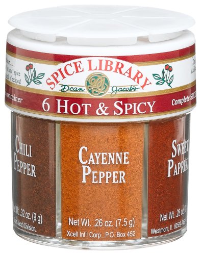 Dean Jacobs 6 Hot & Spicy, Regular, 1.78-Ounce Jars (Pack of 4) by Dean Jacobs