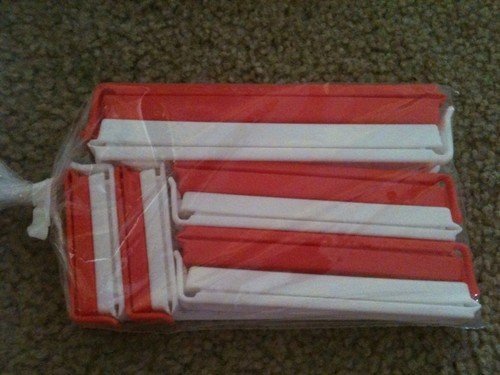 Pampered Chef Twixit! Clip Combo Pack Tango Tangerine / White (10) Picture