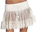 Tear Drop Crinoline Short Petticoat Slip White