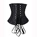 Camellias Underbust Waist Training Corset with 16pc High Density Steel Bones