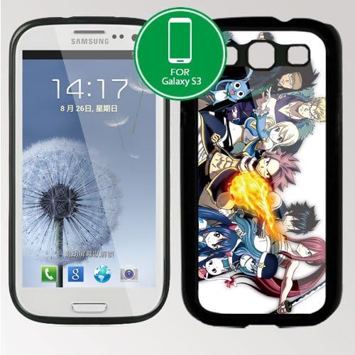 Fairy Tail Manga Anime Comic Samsung Galaxy S3 SIII I9300 TPU Cover Case (#1 Black)
