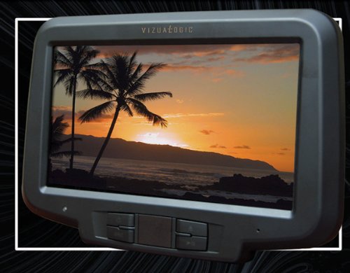 Roadtrip EliteTM 9" Black Universal Headrest Dual LED DVD/Monitor System