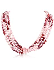 Freshwater Cultured Colored Baroque Pearl Endless Necklace (6-7mm), 100"