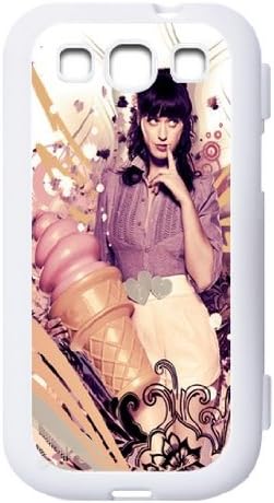 Samsung Galaxy S3 S III Flip case with singer Katy Perry logo designed by padcaseskingdom(White)