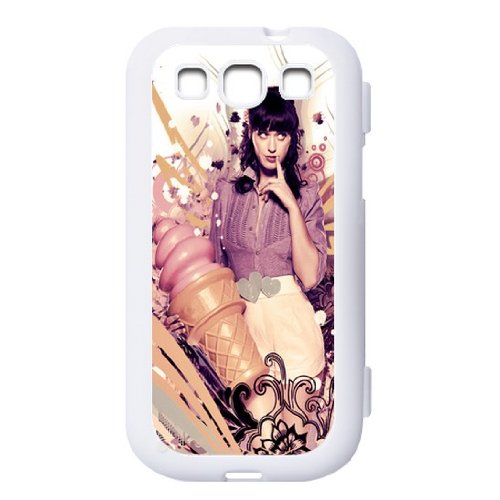 Samsung Galaxy S3 S III Flip case with singer Katy Perry logo designed by padcaseskingdom(White)
