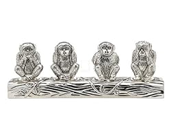 Godinger MONKEY SALT/PEPPERS SET 4