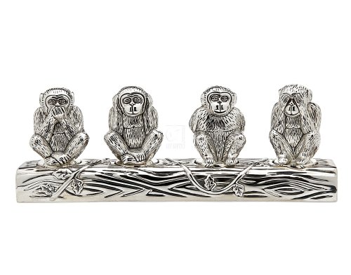 Godinger MONKEY SALT/PEPPERS SET 4