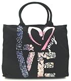 Juicy Couture Love Power Tote,Black,one size