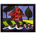 Laminated Wall Ready Art - House Of Love By Britto (25 x 39")