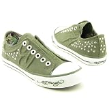 51caruswTNL. SL160  Ed Hardy Womens Dakota Fashion Sneaker,Green 10FDK205W,8 M US