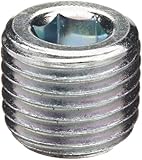 Eaton Aeroquip Steel Pipe Fitting, Hex Socket Plug, 1/4" NPT Male