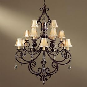 Minka 779-301 Bellasera 15 Light Chandeliers, Castlewood Walnut by Minka