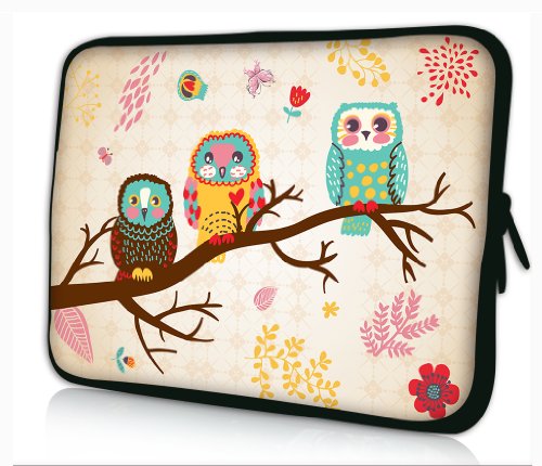 Three Owls 11.6" 12" 12.1" Laptop Tablet PC Sleeve Case Bag Pouch Cover For Acer Aspire, Acer Iconia 11.6" Tablet /Panasonic ToughBook 12.1" Netbook /Lenovo IdeaTab 11.6 inch Tablet, Lenovo 12.1" ThinkPad X201 X61 X60s /ASUS Vivo Tab 11.6in Tablet /Toshiba Portege 12" Notebook /Samsung Series 7 Slate Pro 11.6" Tablet ,Samsung Google 11.6" Chromebook