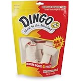 Dingo Rawhide Bone, Medium, 4-Count