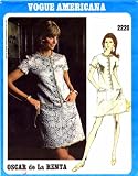 Vogue 2220 Vintage Sewing Pattern Oscar de la Renta Cocktail Evening Dress Size 12 Bust 34