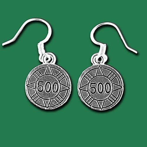 Jackpot! Poker Chip Charm Earrings