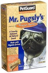 Pet Guard Mr. Pugsly's Peanut Butter Biscuits, 21-Ounce Boxes (Pack of 4)