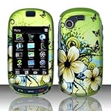 Rubberized Hawaiian Flowers Snap on Design Case Hard Case Skin Cover Facepl ....