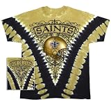 New Orleans Saints – Logo V-Dye Tie Dye T-Shirt – X-Large