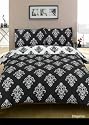 Duvet Cover Set - Elegance Black White Complete Set - Double bed