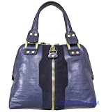 Jimmy Choo Navy Leather Medium Malindi Handbag MALINDI-MSCDNV