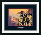 Courage (Firefighters) Framed Art Print by unknown, Image size: 19.75 x 15.75