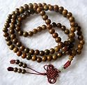 Tibetan Buddhist 108 Sandalwood Beads Prayer Necklace Meditation Mala