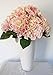 Leegoal Artificial Hydrangea Flower Bouquets Home Party Wedding Decor (Pink)