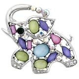 Colorful Elephant Animal Pin Brooch