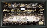 Boston Bruins Signature Rink Framed 12" x 20" Photograph from The Highland Mint