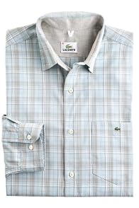 Long Sleeve Plaid Woven Shirt