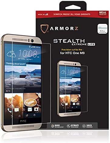 Armorz Stealth Extreme Lite Tempered Glass Screen Protector for HTC One M9
