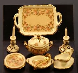Reutter Porcelain Miniature Classic Rose Dinner